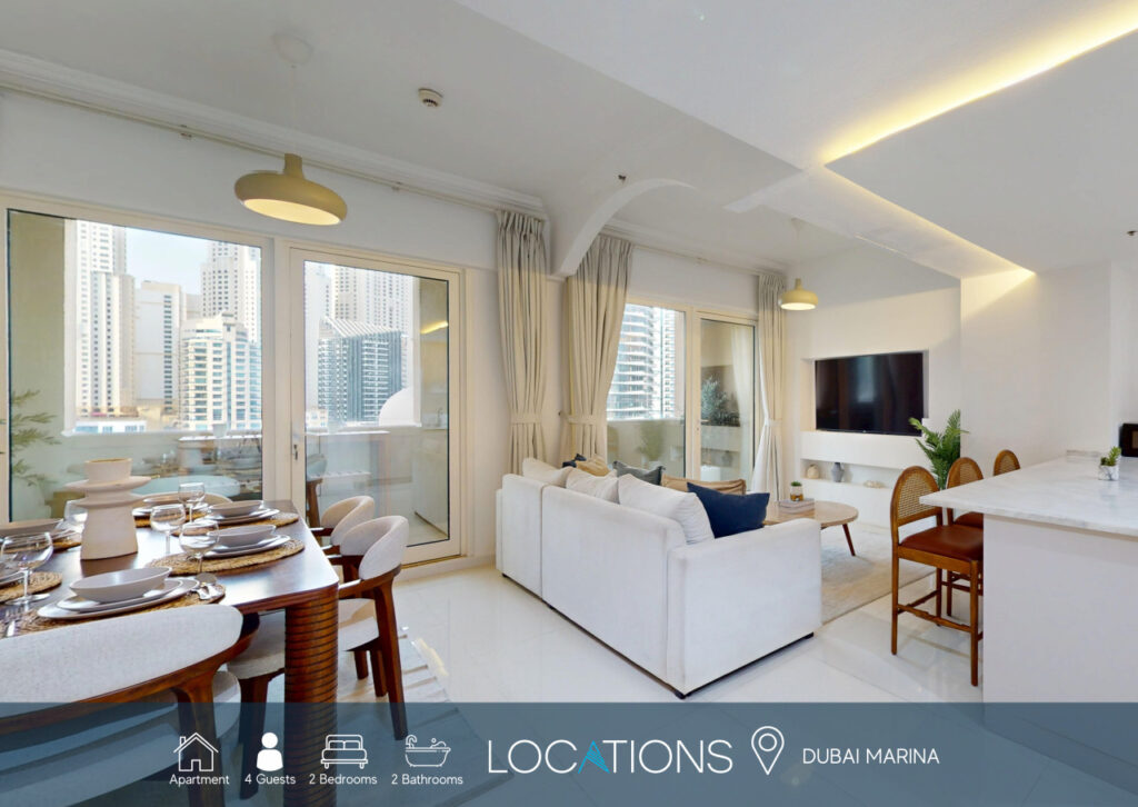 Manchester Tower – Serene Two Bed in Dubai Marina