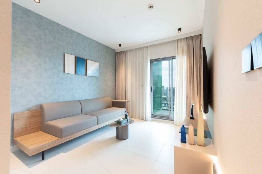 High-Floor City Escape with Balcony, Pool & Gym