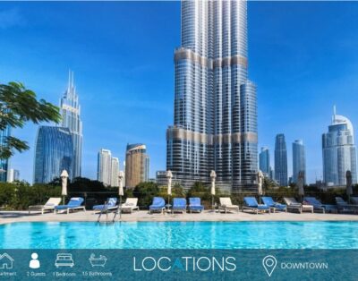 The Address Dubai Opera T1 – Skyline Luxe 1BR | Burj Khalifa & Dubai Mall